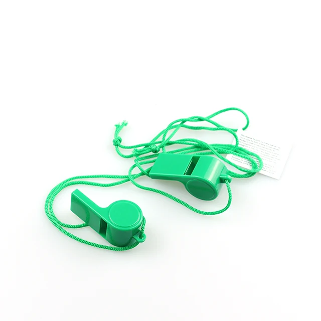 

New Arrival Fashion Camping Survival Emergency Help Plastic Referee Whistle, Green