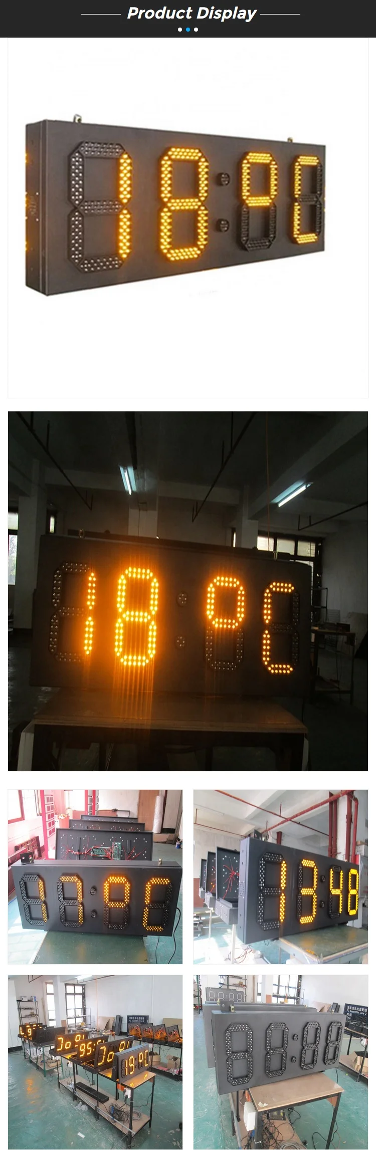 Evershine Outdoor Led Christmas Countdown Clock 10 Inch Yellow 4 Digits