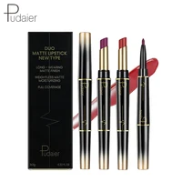 

Pudaier Waterproof Double Ended Nude Red Matte Lipstick Lip Liner Pencil 3 Colors Set Dropshipping Cosmetics Vendors
