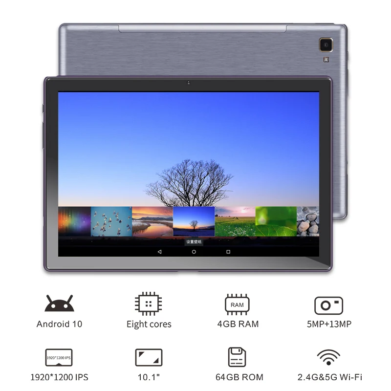 

Christmas promotions 10.1 inch Octa core call tablet computer 4g multi-touch screen HD resolution 6+128gb android tablet pc