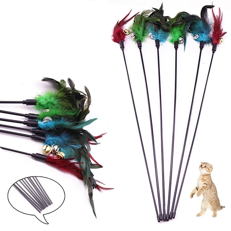 

Pet Supplies Funny Feather Stickers Cat Teasers Pet Interactive Toys