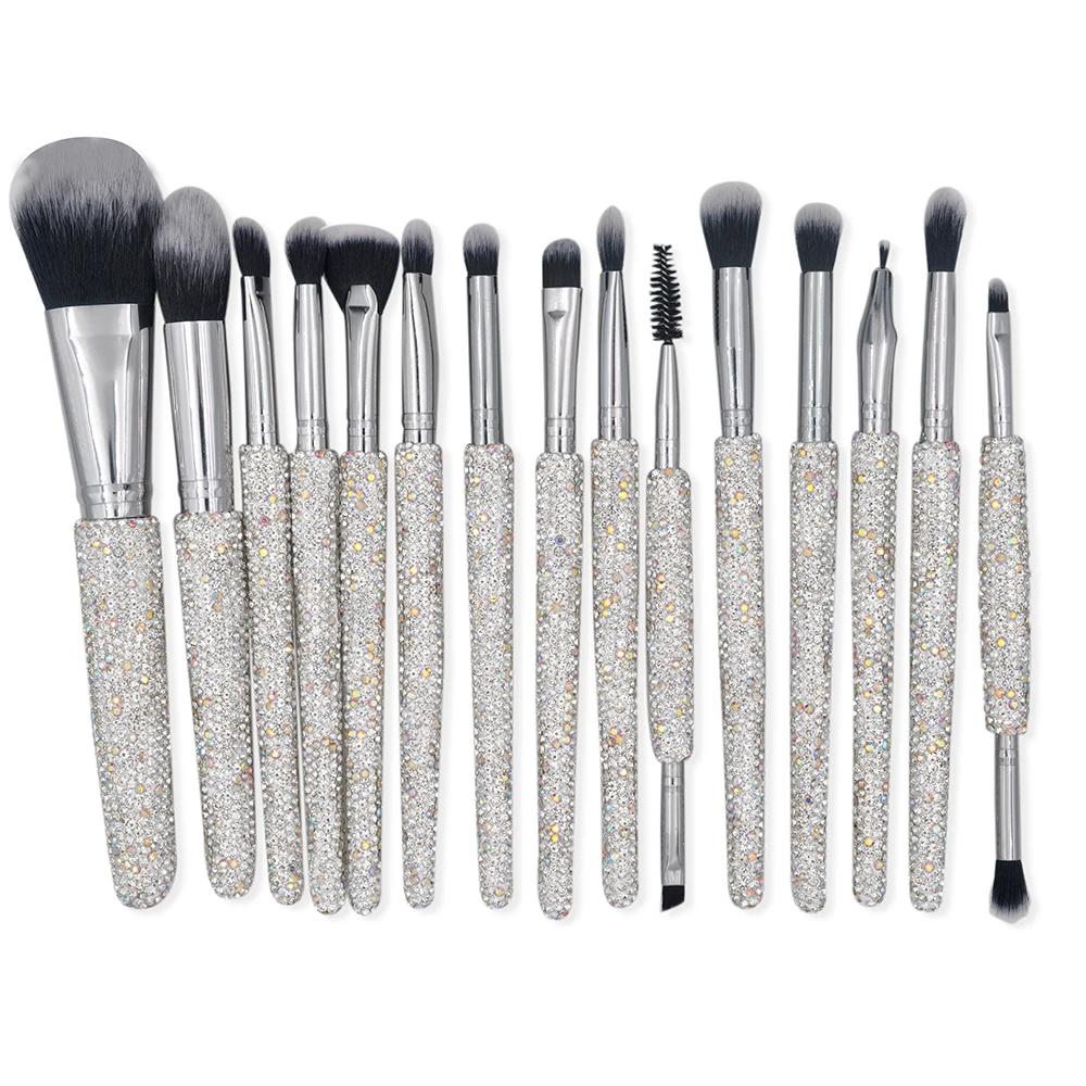 

personalized custom makeup cosmetics brushes set bling gift, Customized color