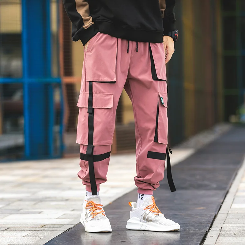 

2021 autumn new fashion design loose fit mens cargo pants with 6 pockets