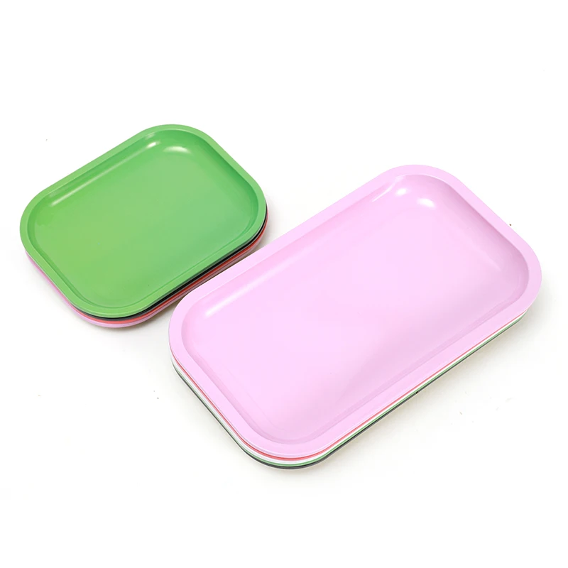 

Yufan JL-003Z Wholesale Tobacco Storage White Serving Tray Cigarette Custom Design Metal Rolling Tray, Custom color