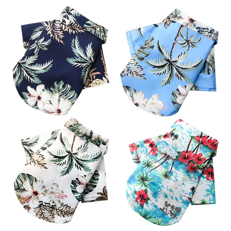 

Style Cotton Pet Cats T-Shirt Dog Clothes Summer Printed Shirt For Small Medium Large Dogs