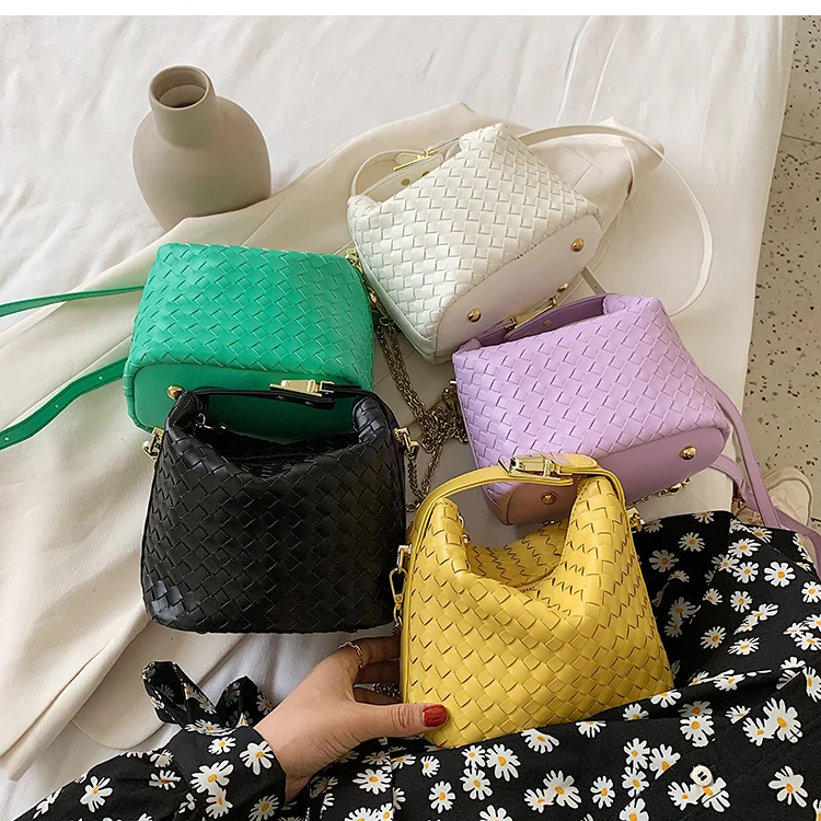 

Ladies Design Weave Handbags PU Luxury Bags fashion practical lady handbag for lady