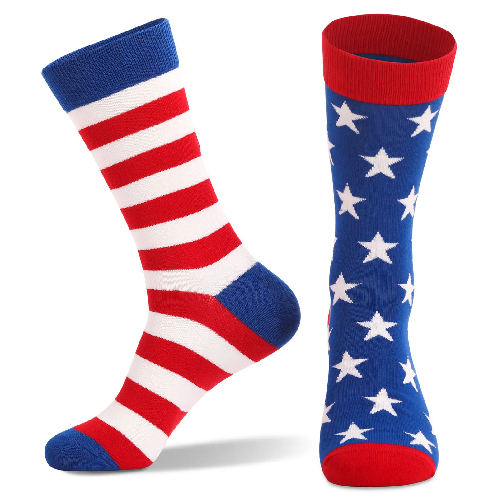 

Hot Sale In Amazon Unisex USA Flag Funny Pattern Men Fashion Crew Socks