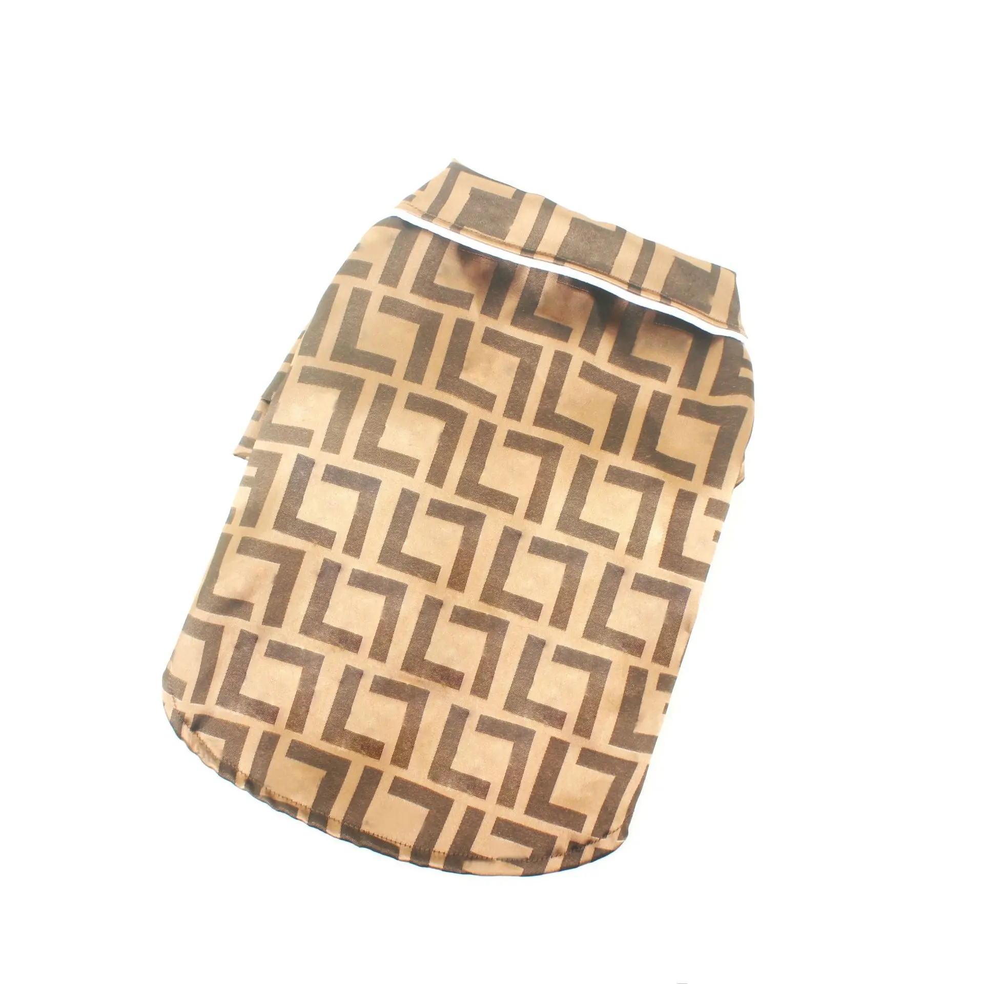 

New product popular luxury designer pet clothes summer model silk dog shirt