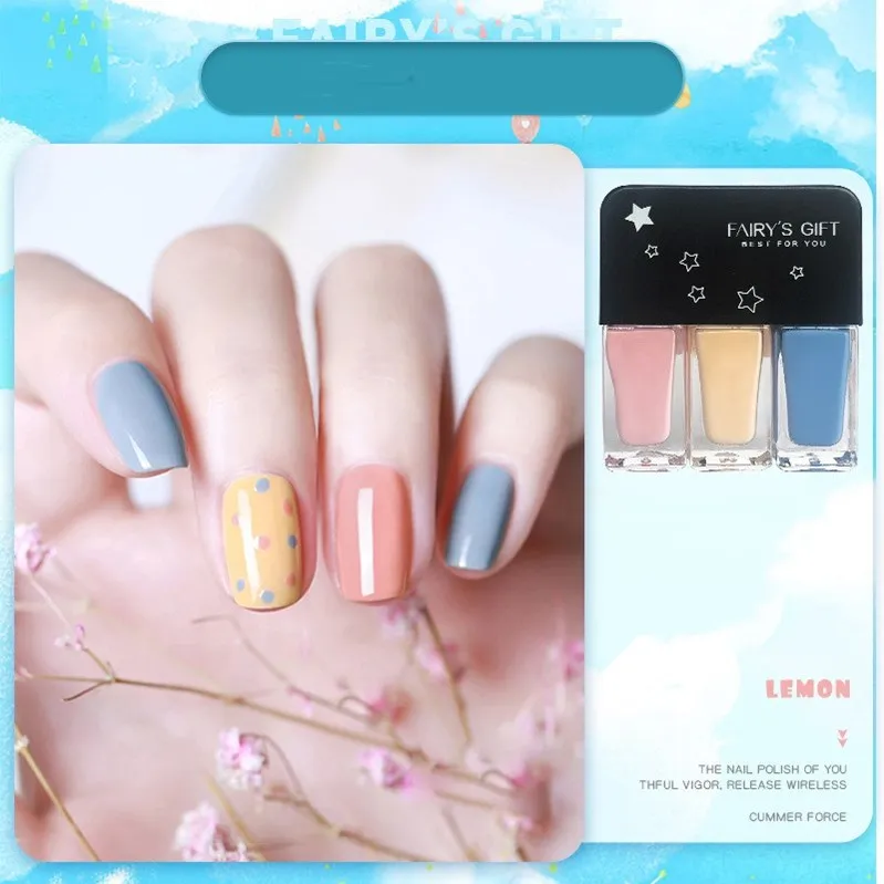 

Fairy's gift gel polish nail nontoxic quick dry long lasting refreshing soft waterproof matte oil nails polish, 18colors