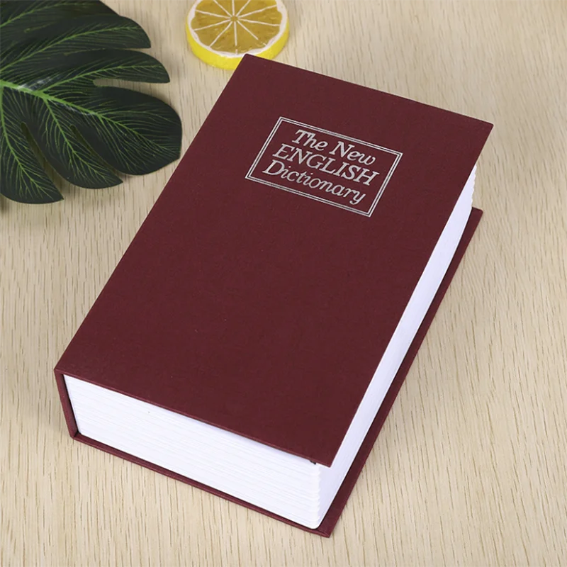 Solhui Dictionary Diversion Metal Safe Lock Box Book Safe With