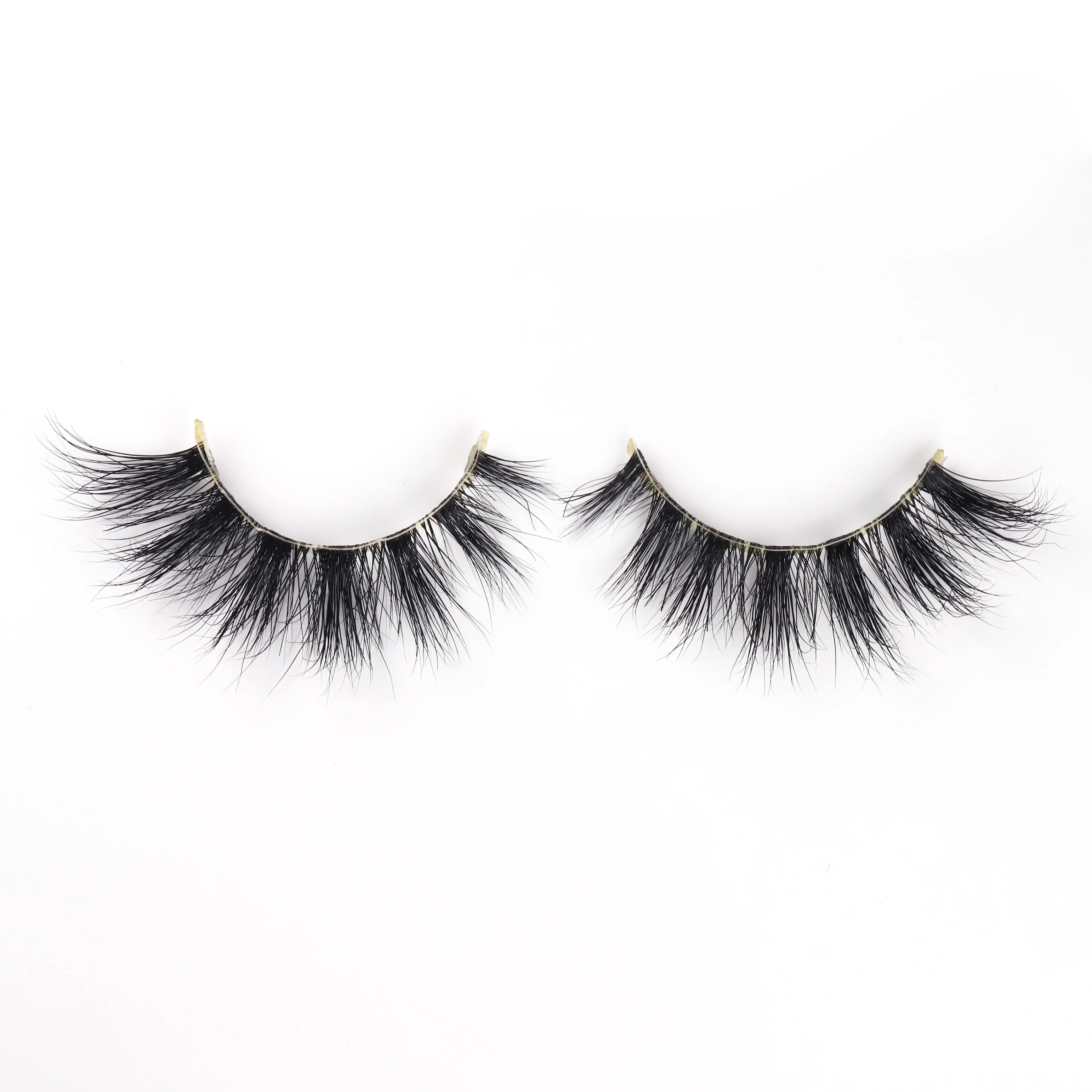 

newest factory wholesale cruelty free clear invisible band mink lashes, Black