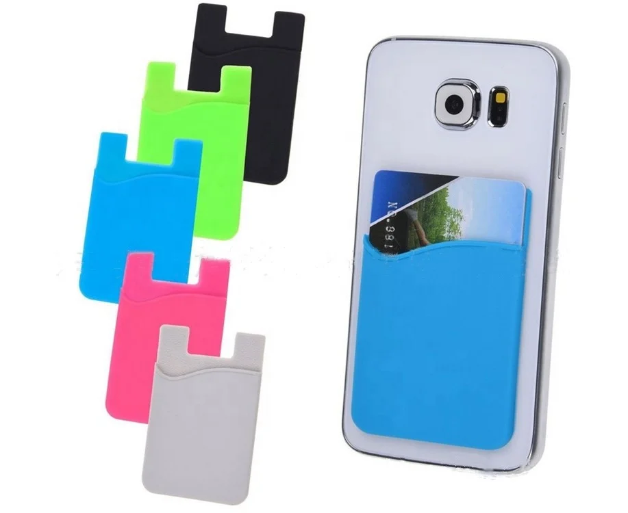 
Hot selling adhesive silicone 3M sticker card holder phone 