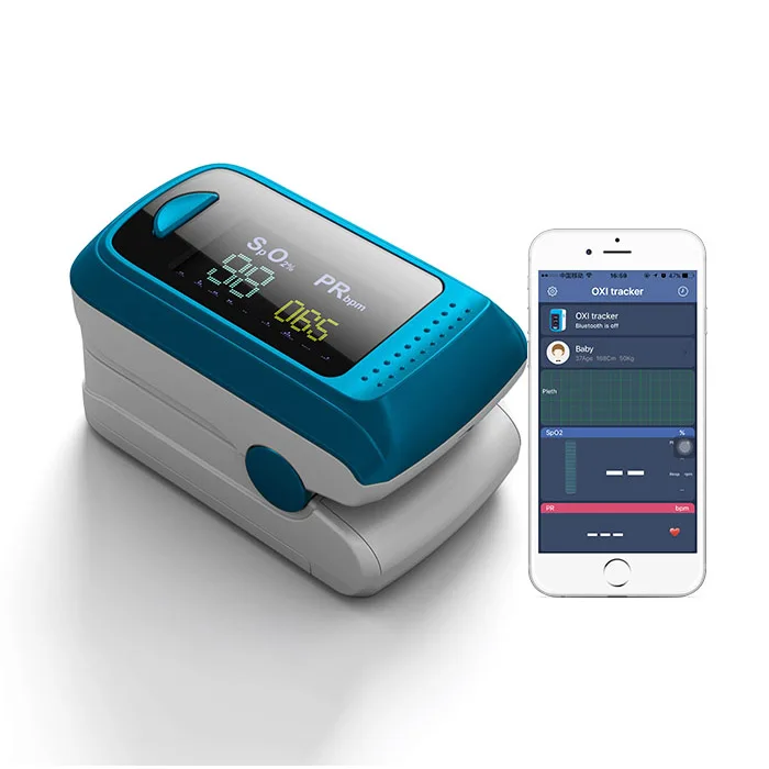 
Medical wireless bluetooth type fingertip pulse oximeter/oxymeter with app 