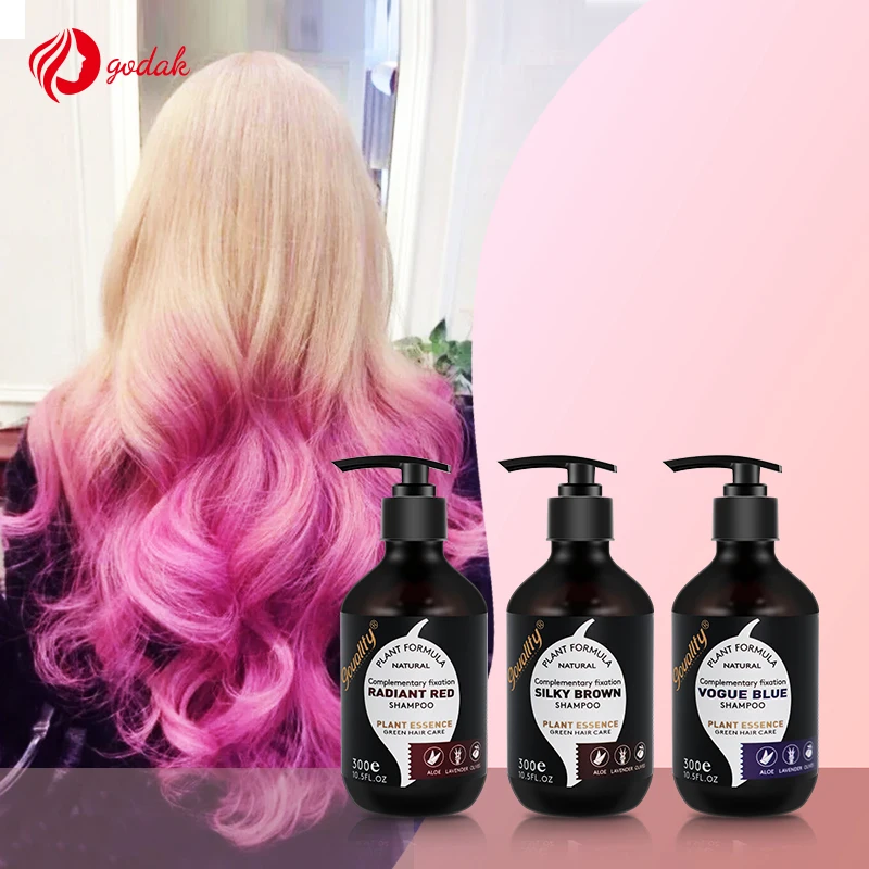 

Wholesale Color Save Shampoo Professional Sulfate Free Natural Hair Care Lock Color Protect Shampoo For Color Treated Hair, Red;blue;brown or customized