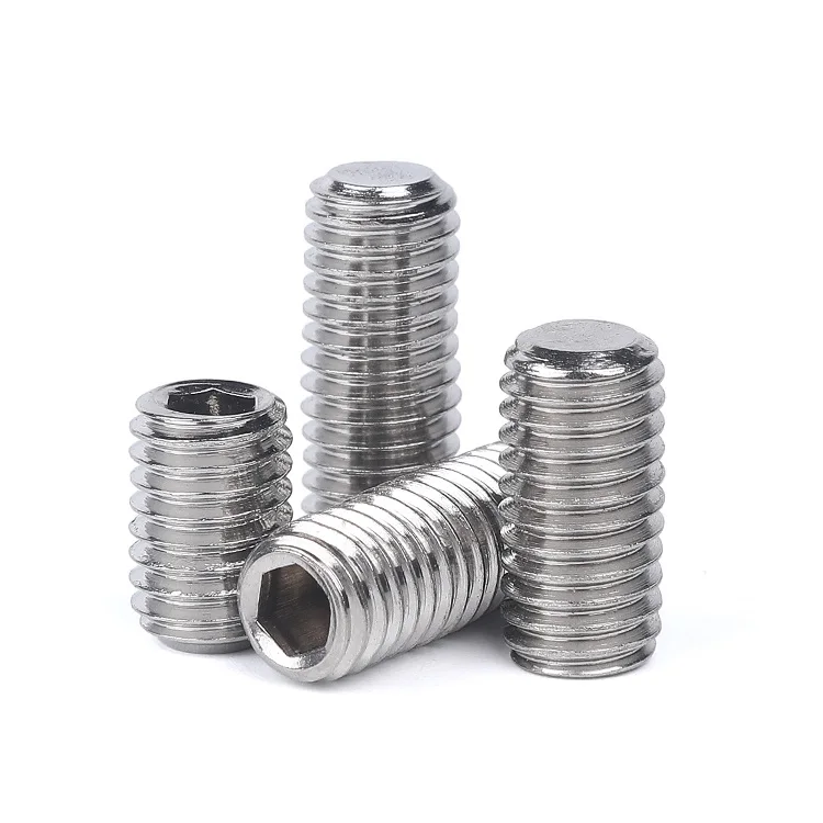 
DIN913 Stainless steel hex socket set screw with flat point 