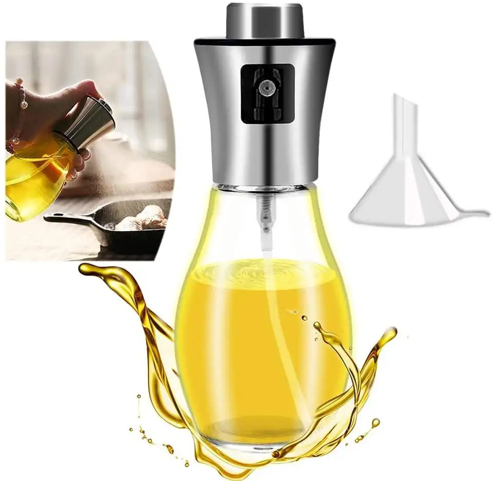 

Wholesale 200 ML Olive Oil Spray Bottle Durable Kitchen Glass Oil Spray Bottle Easy To Use Oil Spray Bottle For Cooking