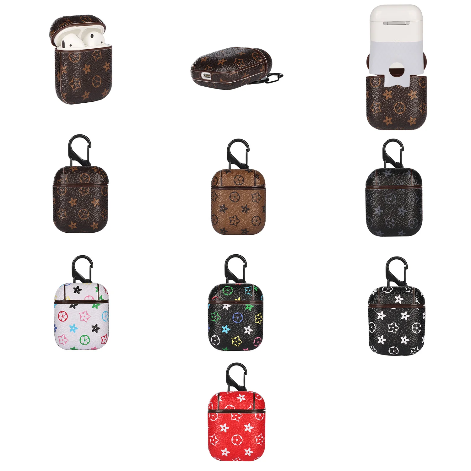 

wholesale high quality pu leather earphone case for airpods pro 2 3 4 5 case