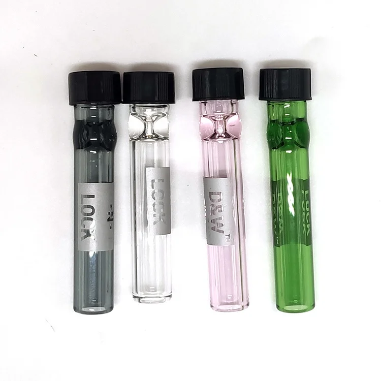 

New arrival Glass pipe Smoking Accessories Glass One Hitter glass Pipe come with Stopper smoking pipe, Pink,green,black,white