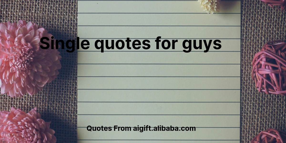 single quotes for guys