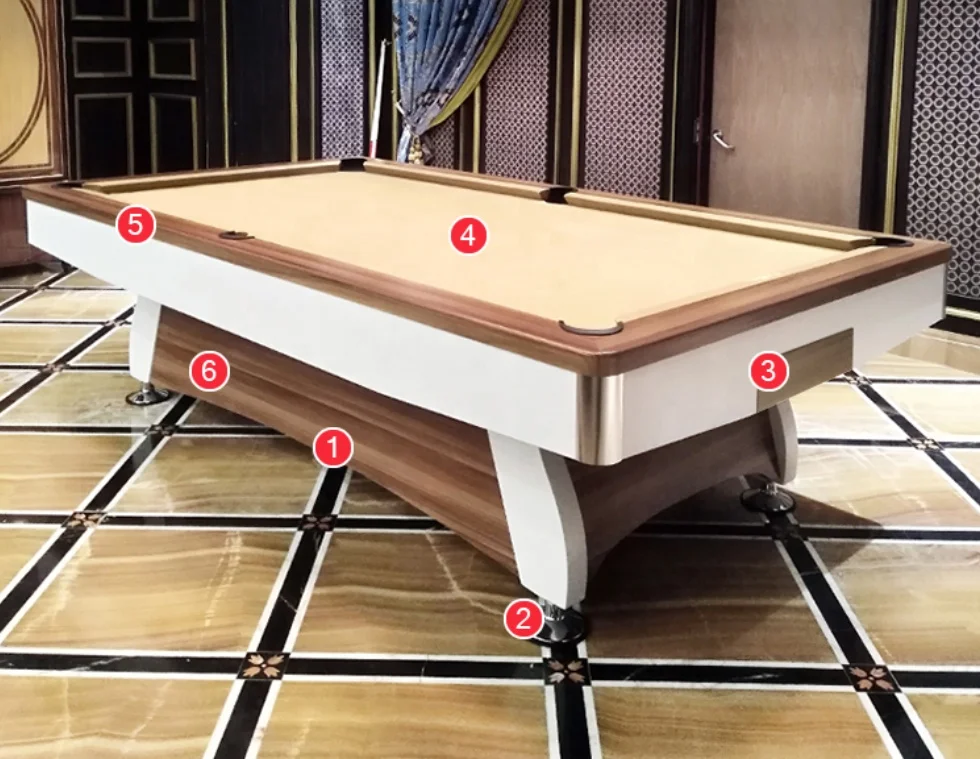 

Good Quality and Easy Assembly Billiards Pool Table with Free Accessories