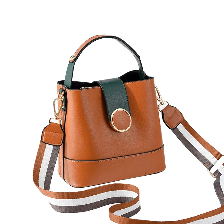 

CB530 Female new 2022 handbag wide shoulder strap temperament Messenger cute luxury bucket hand bags for women