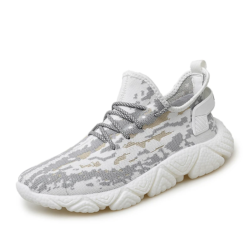 

2020 New Men Casual Shoes Lace up Men Shoes Lightweight Comfortable Walking Sneakers, Beige/white black/white grey