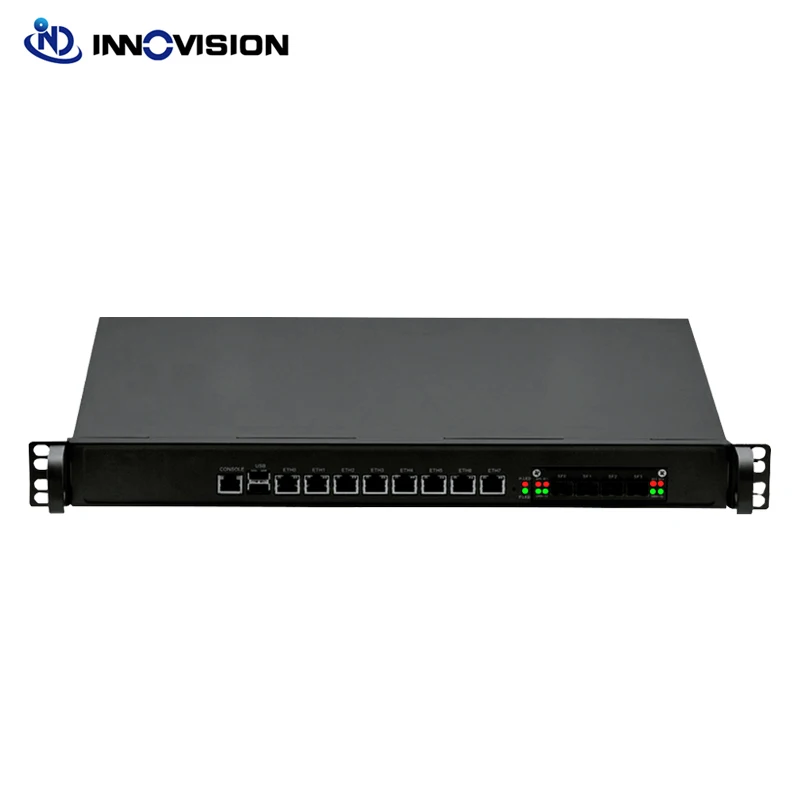 

high performance 8GBe Lans rack 1U Firewall server Barebone for enterprise, Red/black(other customzied)