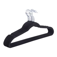 

custom amazon basic black velvet suit clothes hangers non slip for wardrobe