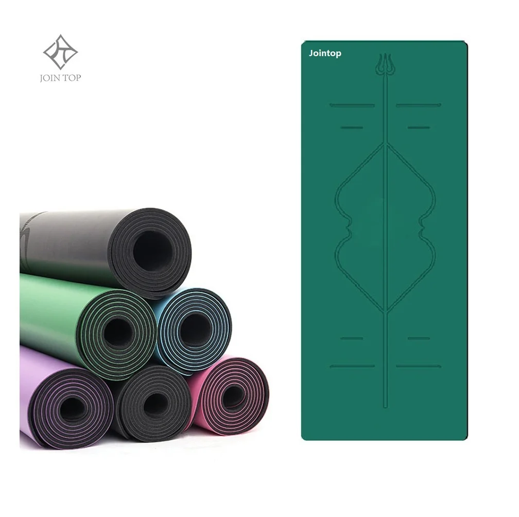 

Jointop Factory Wholesale Sale Custom Natural PU RUbber Yoga Mat With Logo, Various color pu non-slip mat