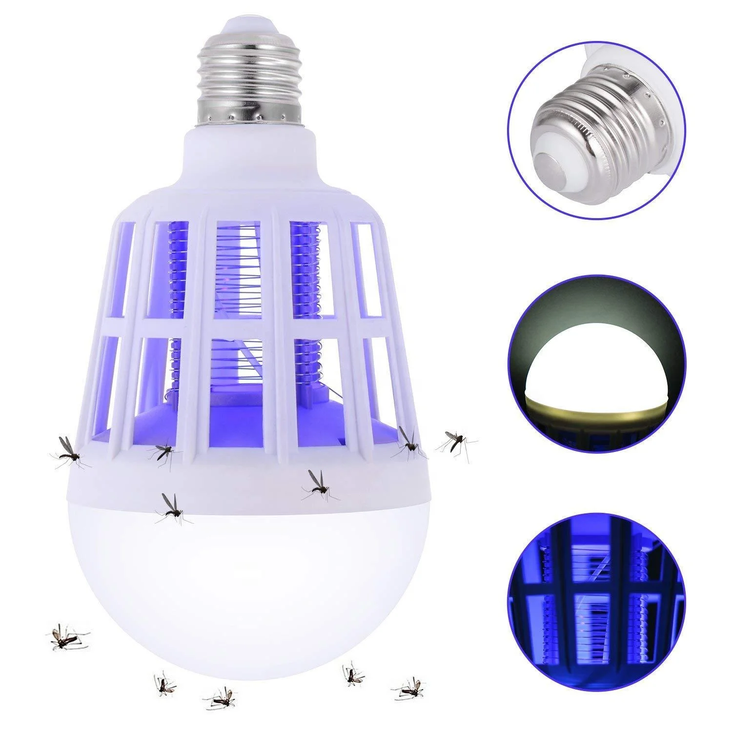 

Effective 220V 9W 15W E27/B22 LED mosquito killer bulb