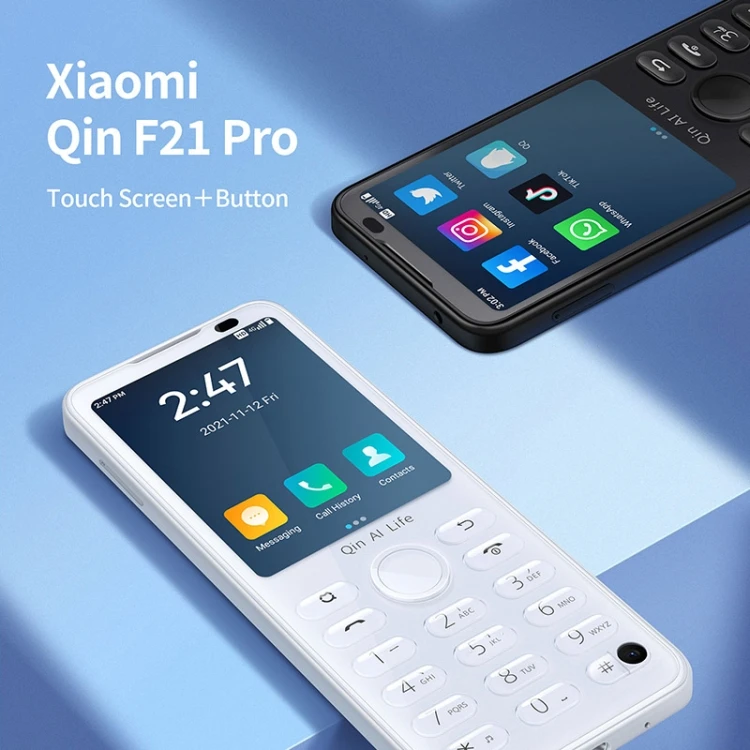 

Dropshipping QIN F21 Pro Mini Mobile Phone 21 Keys 4G Network 2.8 inch Feature Phone 3GB+32GB