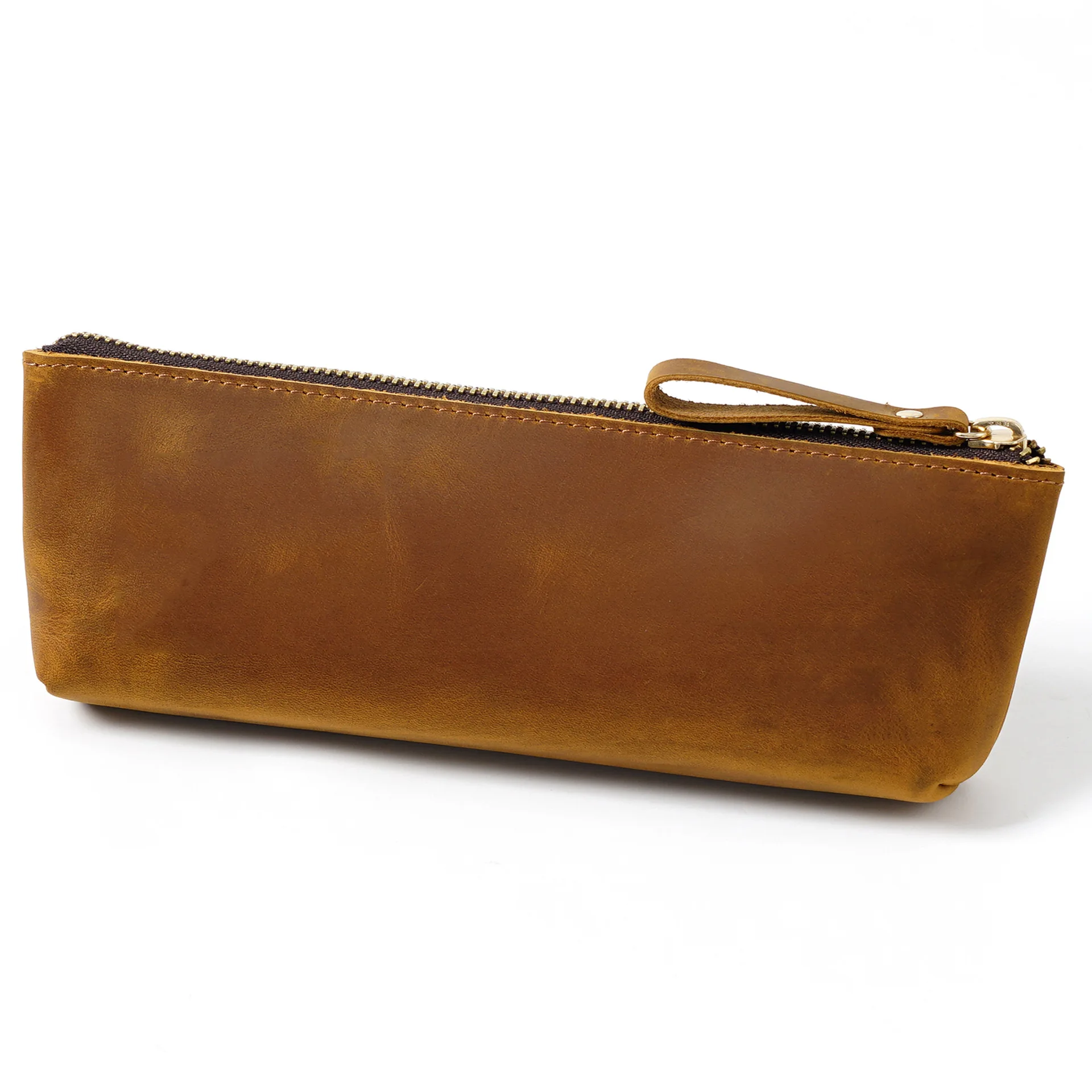Wholesale Large Capacity Leather Pencil Case and Ball Pen Organizer School Office Desk Utiles Escolares Stationary Holder