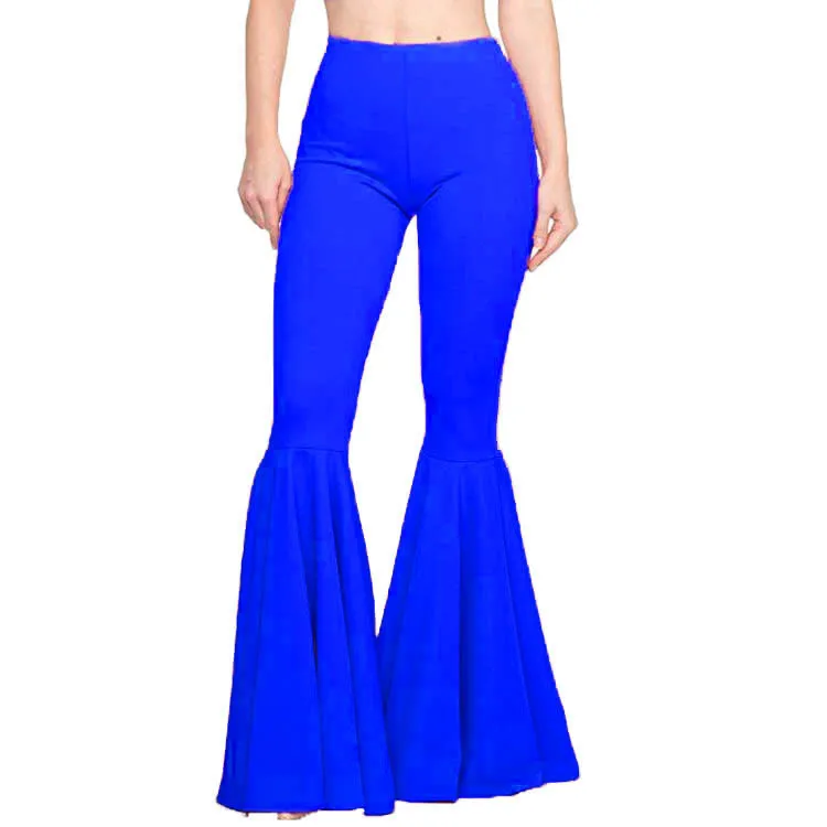 
High waist trousers Cotton Bell Bottom pant Slim Fit Plus Size Casual Flare pants for Western Women 