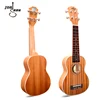 cheap diy koa solid wood colorful baritone tenor soprano baritone bass 21 23 26 inch guitars ukelele ukulele kit with case bag