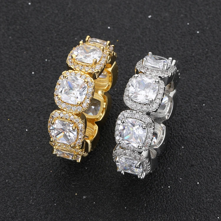 

GZYS JEWELRY Wholesale Hip Hop Gold Diamond Designs Ring for Male Men