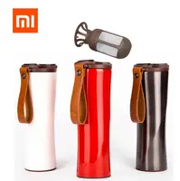

Xiaomi Hot Water Slim Smart Cup 430ml OLED Temperature Screen 310g Portable Stainless Steel Cup with Leather Rope