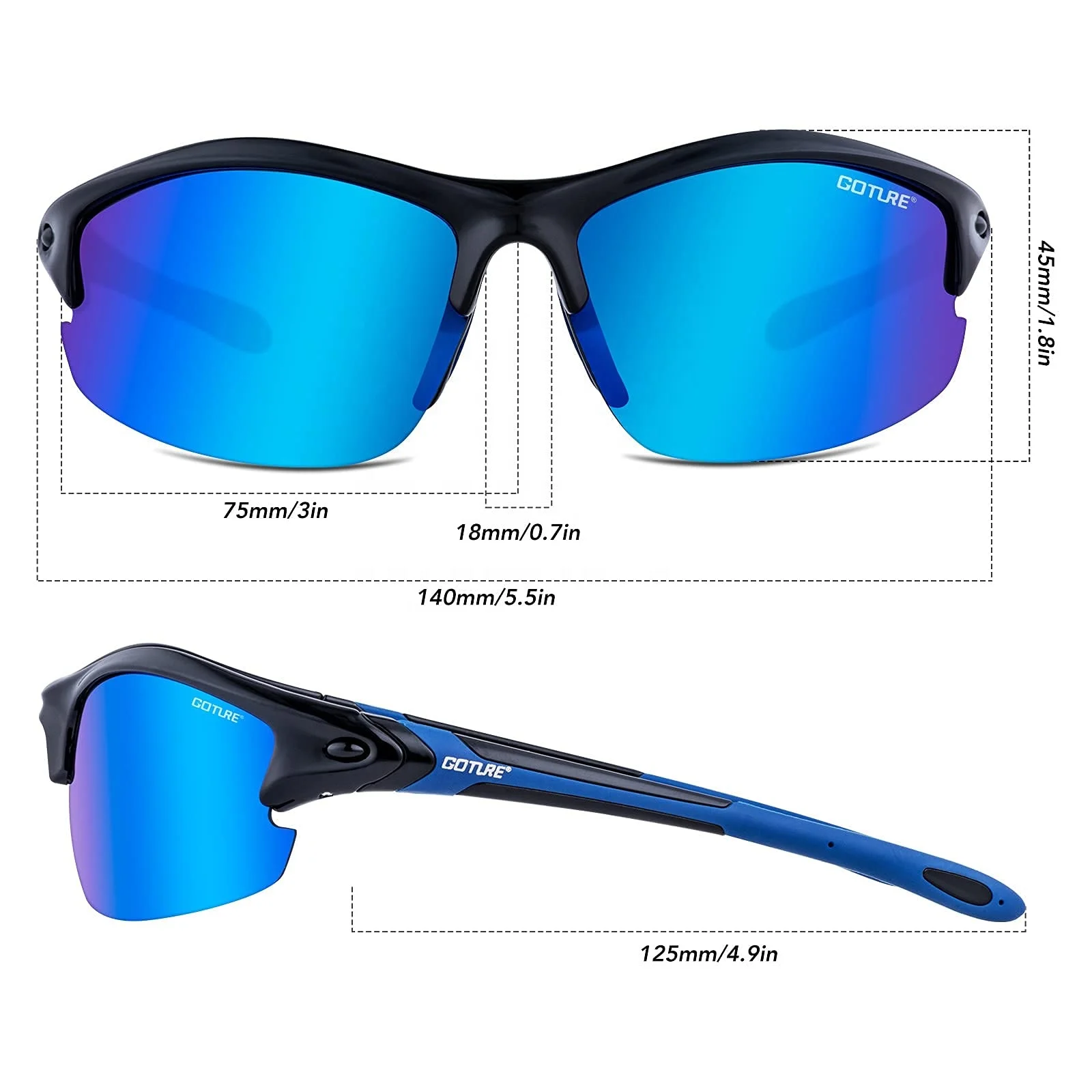 

Factory Wholesale Fashion Outdoor Fishing Sports Sunglasses Polarized Fishing Sunglasses, Four colors