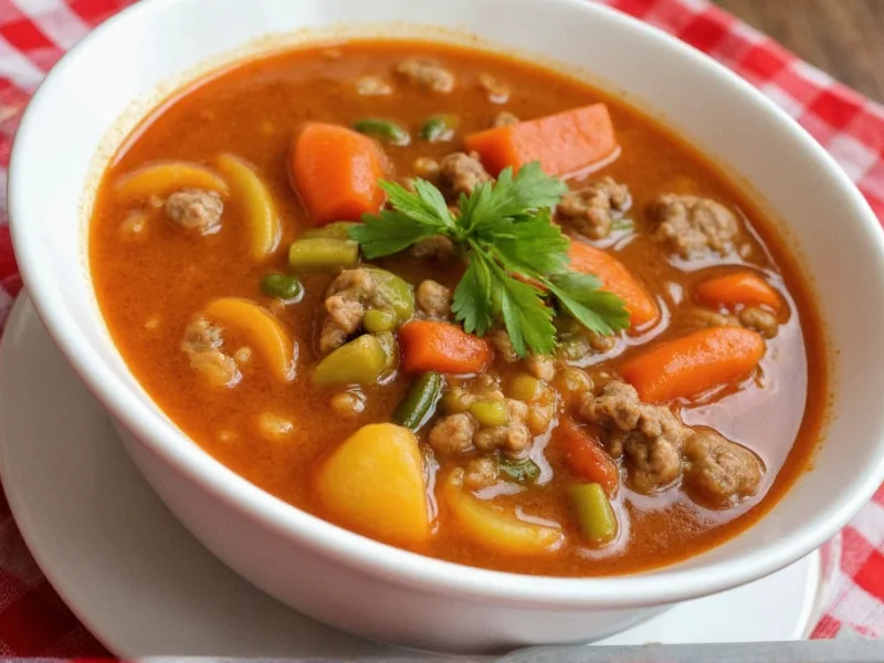 Easy Vegetable Beef Soup Recipe: Simple 30-Minute Meal