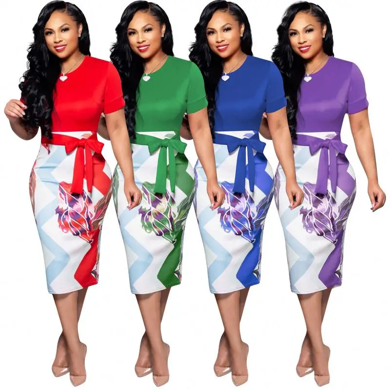 

2019 Fashion European American Style Floral Print Off Shoulder Short Sleeve Party Sexy Evening Dress Long
