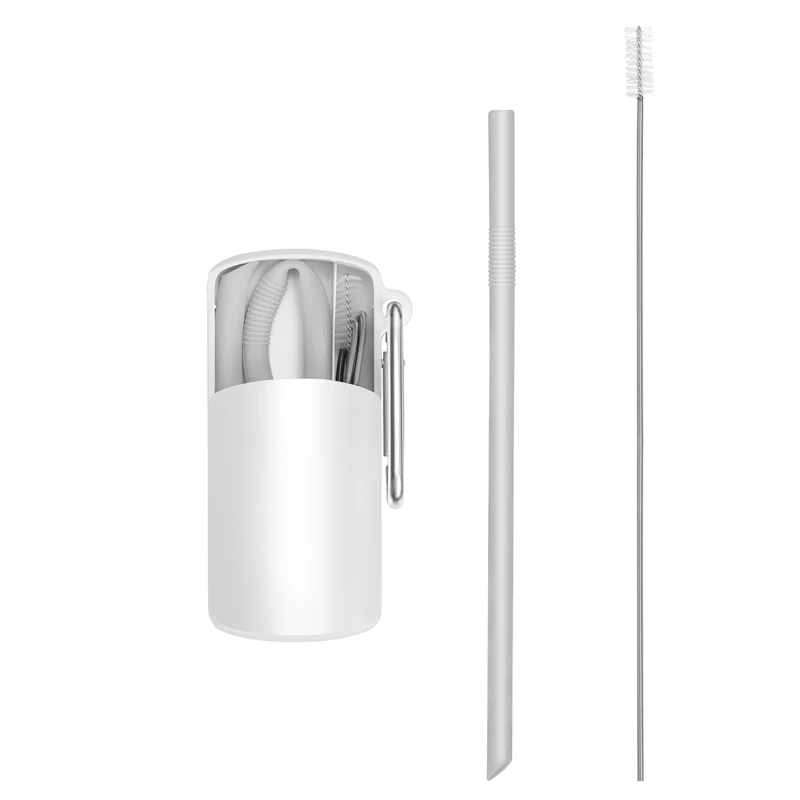 

Eco Friendly Reusable Silicone Folding Drinking Straws