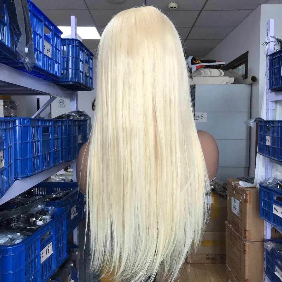 

Lace Front Blonde Human Hair 613 Wigs,613 Transparent Lace Frontal Blond Wig 13X4,613 Blonde Wig Wholesale 6 pcs Package Deal