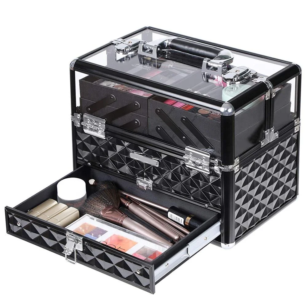 
Multi purpose Aluminum Acrylic Vanity Case for Makeup 