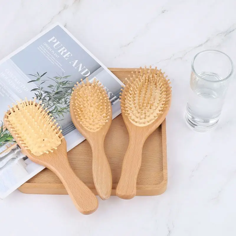 

Resin Fiber Natur Squar Design Luxury Profession Luxuri Dual Color Wide Tooth Set Doubl Side Custom Comb And Hair Brush