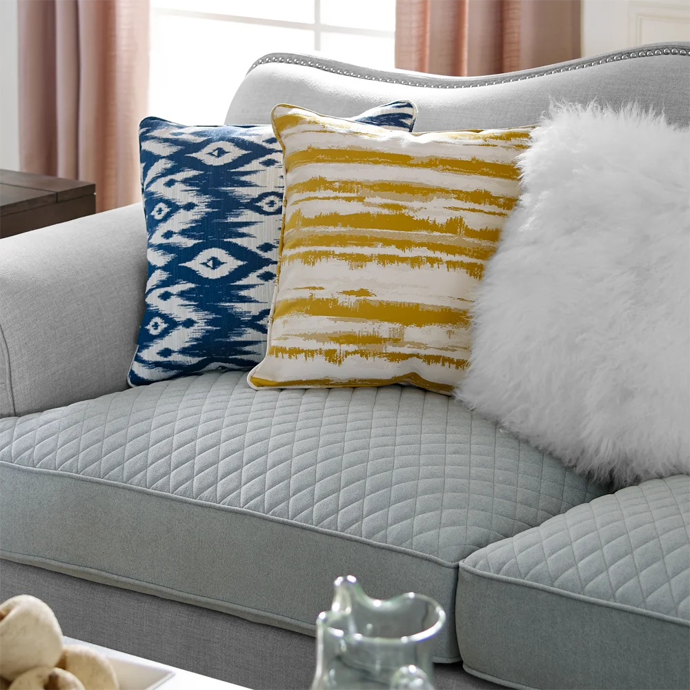 
Dongguan furniture Top grade Unique design fabric sofa velvet fabric sofa with pillows fabric sectional sofa 