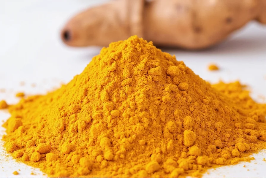 Turmeric plant with labeled parts showing pronunciation guide