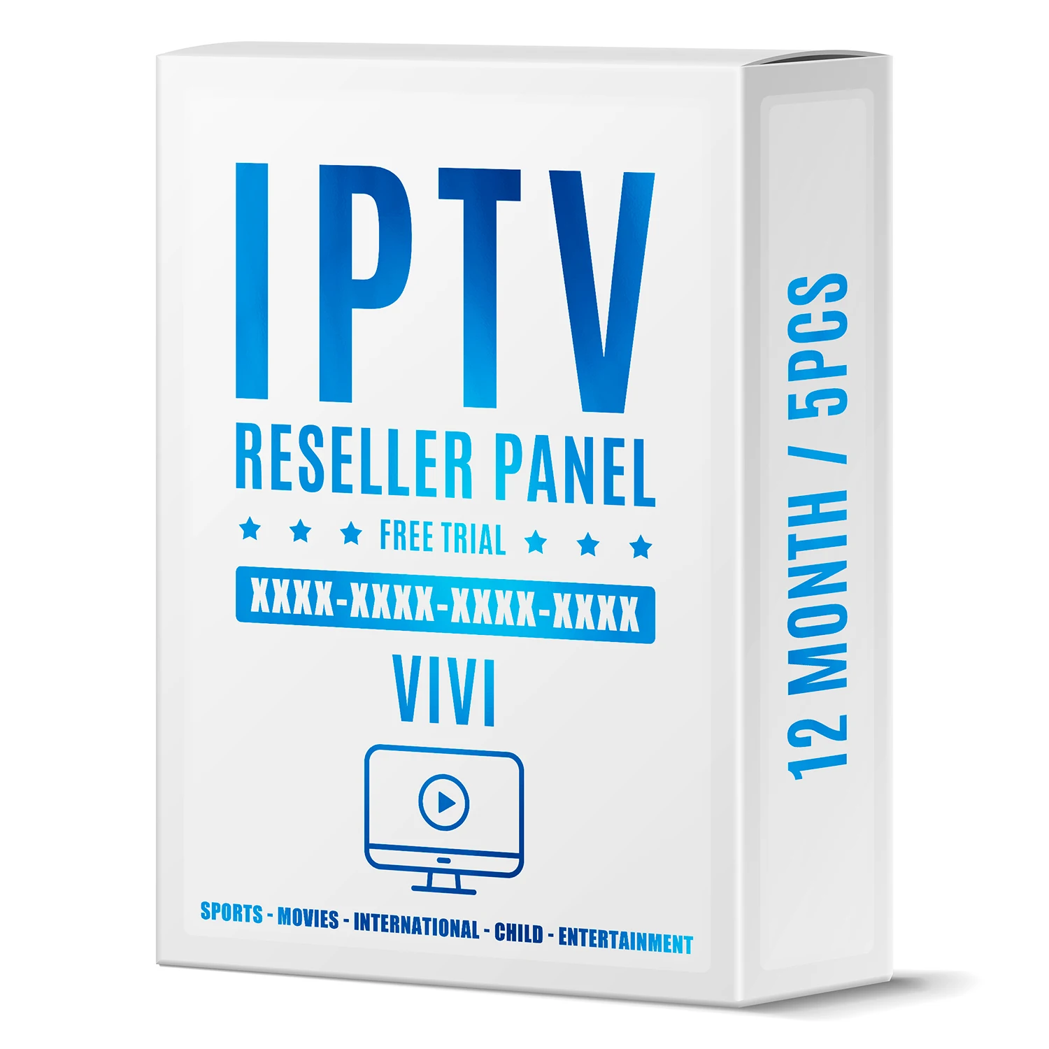 

2021 World IPTV code free trial Vivi Set Top Box Reseller Panel m3u iptv subscription 4k Android tvbox 12month 5pcs combination