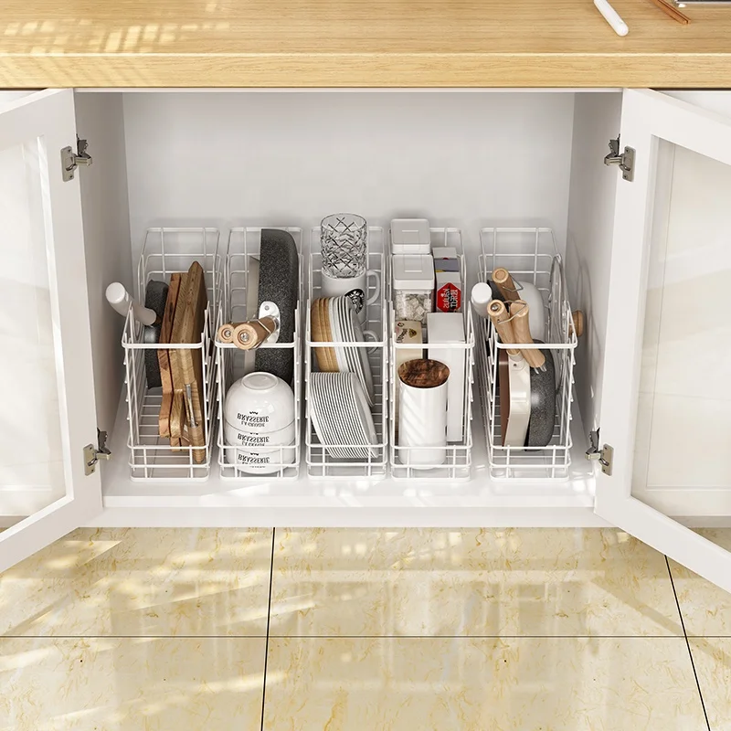 

Save space narrow kitchen cabinet organizer Pot lid holder