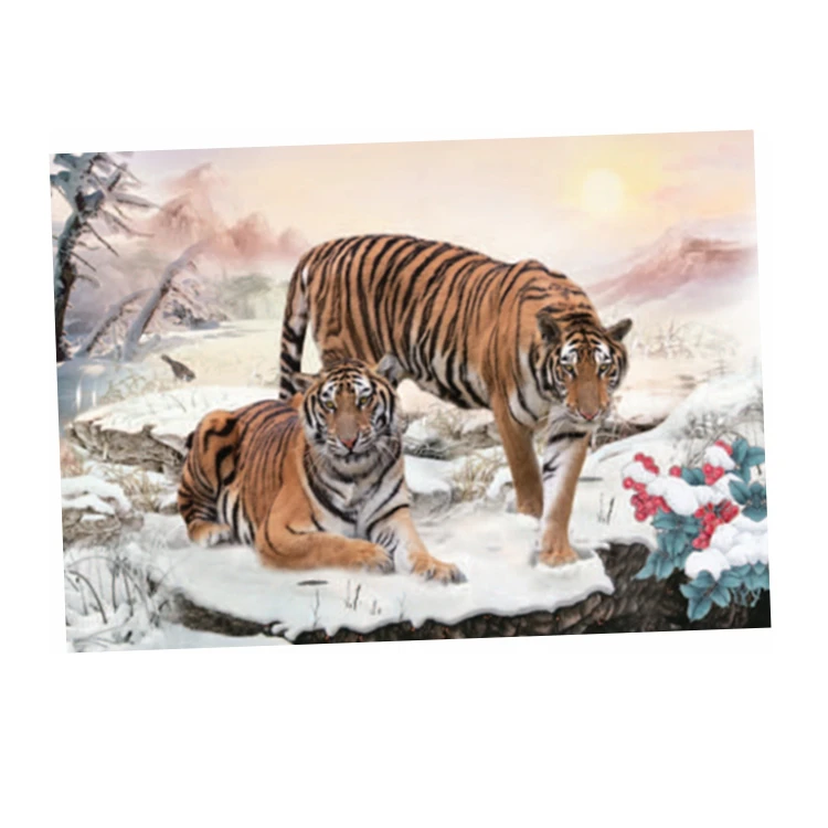 
big size wildlife 3d lenticular picture lion king 