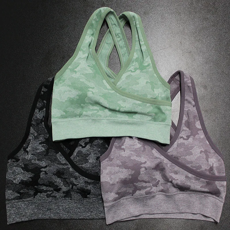 

2020 Custom Logo Wholesale Seamless Gym Selling Sport Cheap Wholesale Yoga Underwear Sports For Female Sexy Hot Push Up Bra