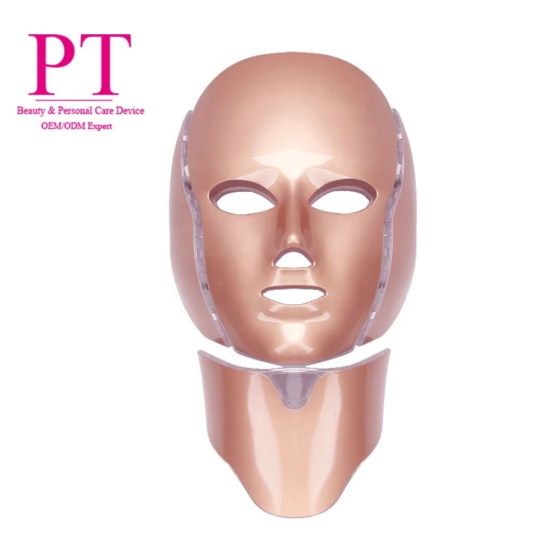 

7 Colors Led Facial Mask With Neck Light Photon Therapy Beauty Face Led Mask Machine